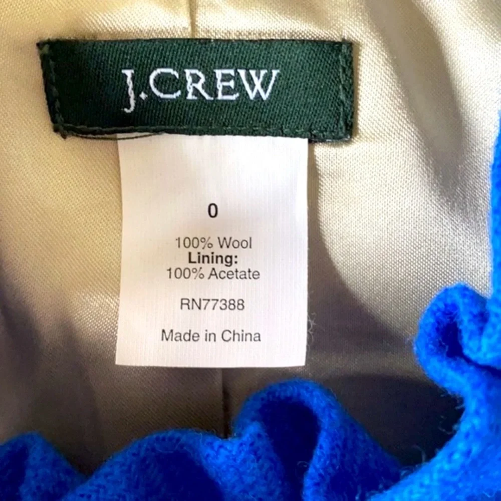 J.CREW Wool Ruffle Jacket - Picture 8 of 8